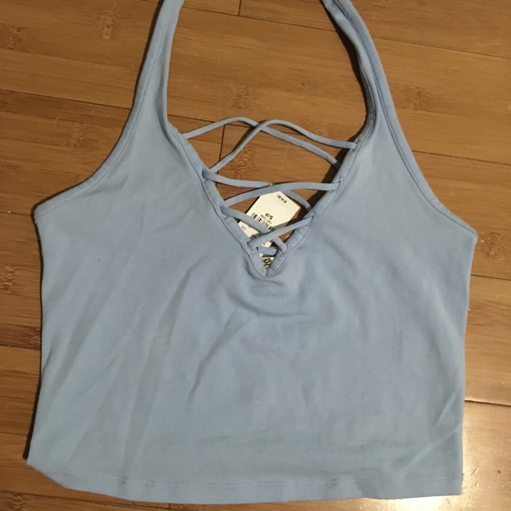 Express halter crop top